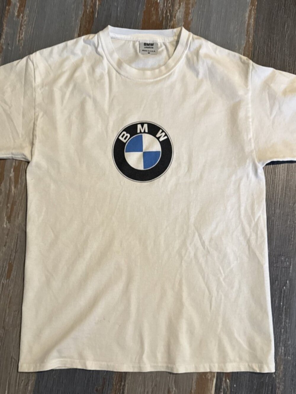 Vintage 90s BMW Lifestyle T Shirt Mens Medium Ultimate Driving Machine Promo USA